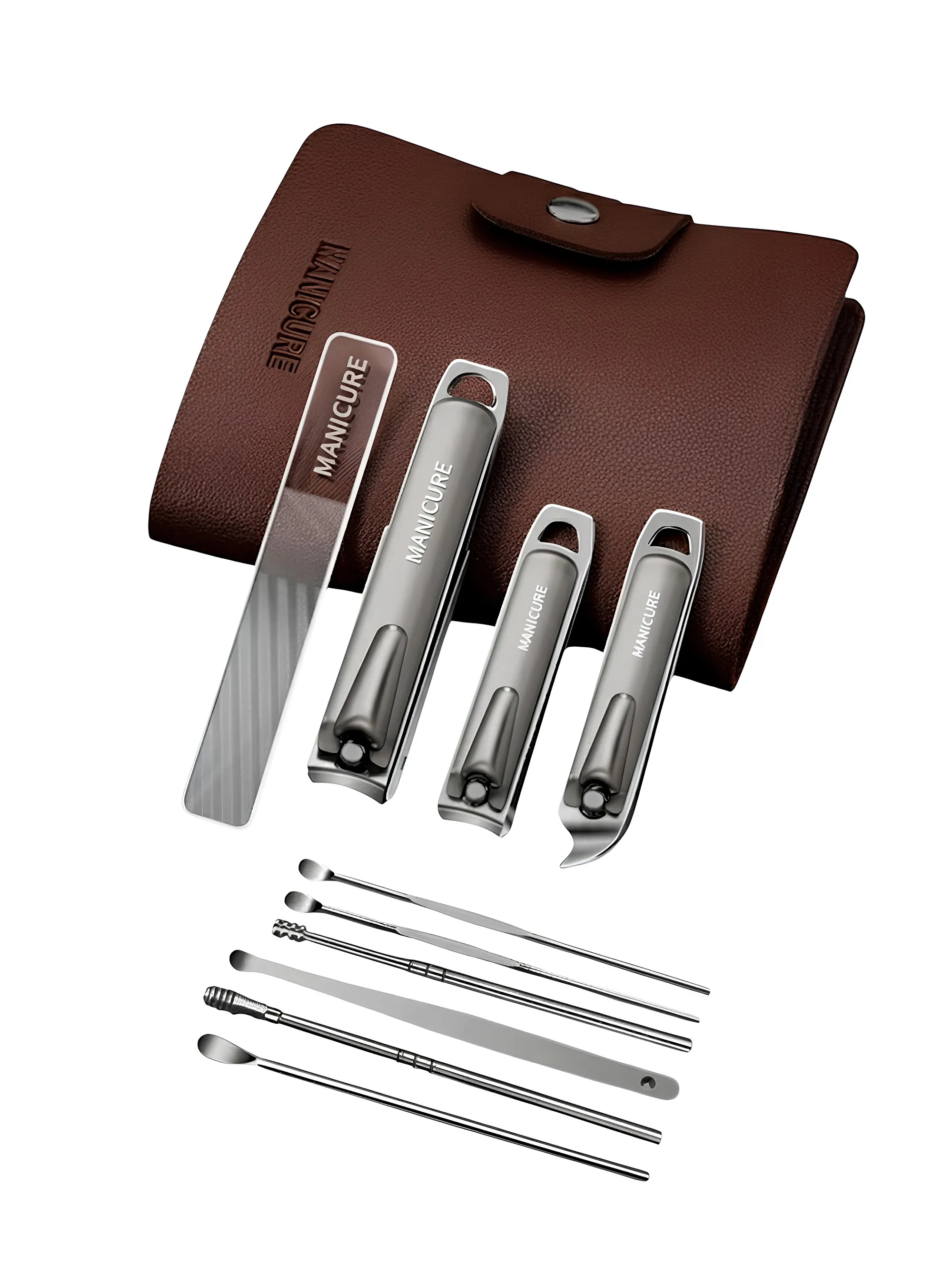 Purchase Manicure & Nail Care Set – Brown Leather Case wholesale